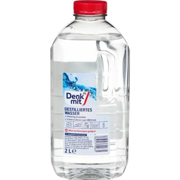 Дистильована вода Denkmit Destilliertes Wasser, 2 l