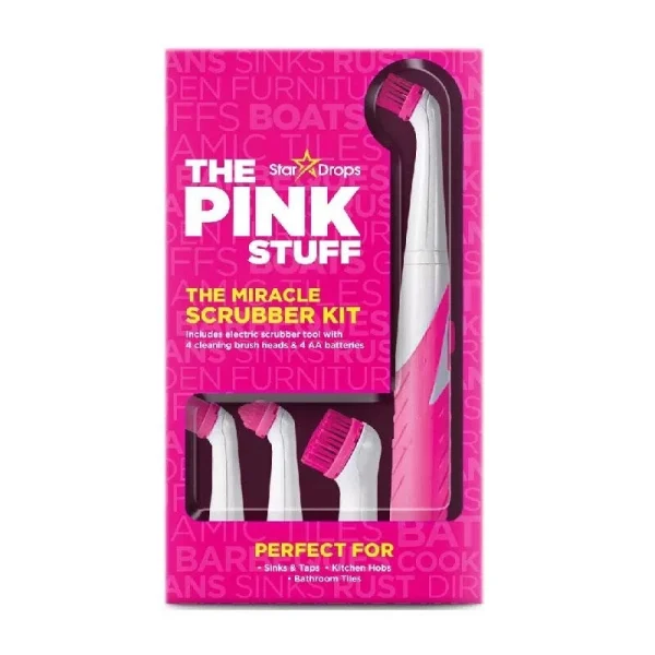 Щітка для прибирання The Pink Stuff Scrubber Kit, 4 насадки