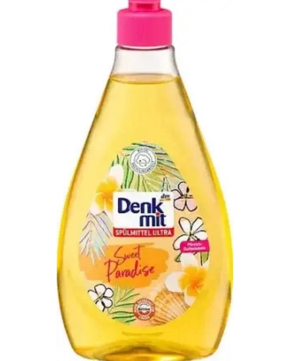 ЗАСІБ ДЛЯ МИТТЯ ПОСУДУ DENKMIT SWEET PARADISE З АРОМАТОМ ПЕРСИКА, 500МЛ