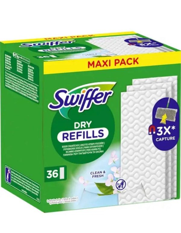 photo_2025-09-12_21-41-26 Змінні сухі серветки для швабри Swiffer Dry 36 шт