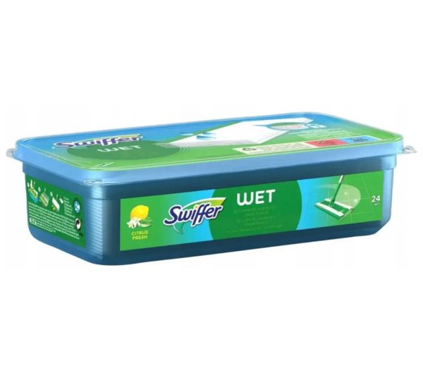 Вологі серветки до швабри Swiffer з лимоном, 24 шт