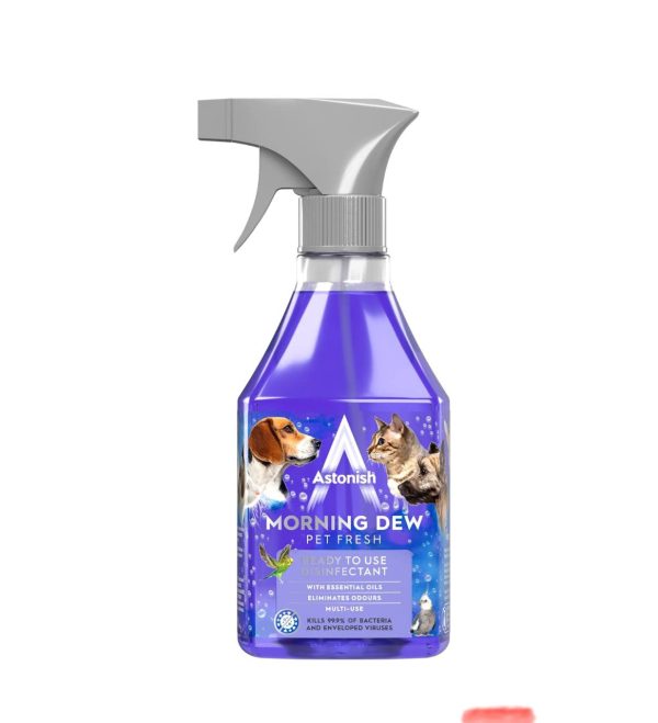 Дезінфікуючий очищувач без хлору Astonish, Ранкова Свіжість (нейтралізує запахи від домашніх улюбленців), 550 мл