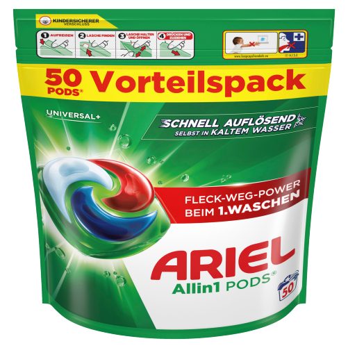 Універсальні капсули Ariel Universal+ All-in-1 50 циклів прання