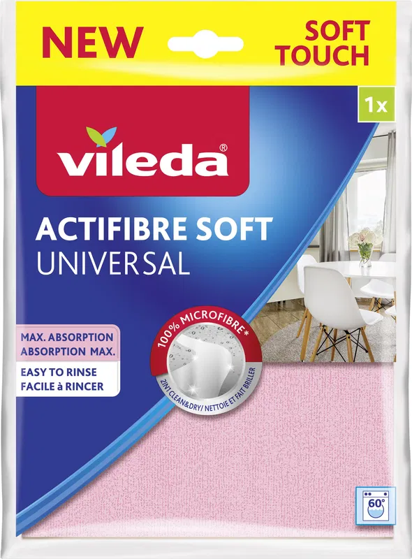 Серветка мікрофібра VILEDA Actifibre Soft