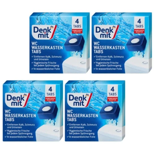 616968951 Таблетки для зливного бачка Denkmit 2 в 1, 4 шт х 50 г