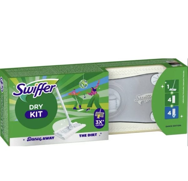 photo_2026-02-23_12-28-45 (5) Swiffer Dance Away швабра для прибирання з додатковими серветками (4 вологі, 4 сухих)
