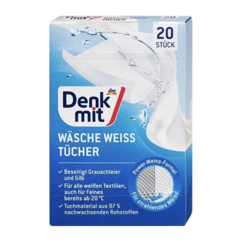 ссан Серветки для прання білих речей Denkmit Wasche Weiss Tucher