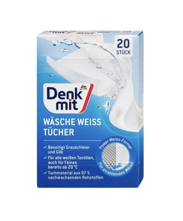 Серветки для прання білих речей Denkmit Wasche Weiss Tucher
