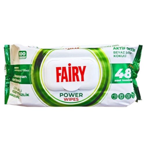 Серветки вологі універсальні для прибирання Fairy Power Wipes 100 шт