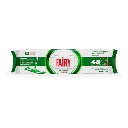 641435625 Вологі серветки для підлоги Fairy Power Wipes 50 шт