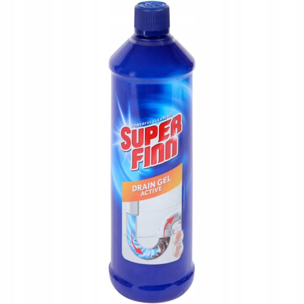 Потужний гель для прочищення труб Super Finn Drain Gel Active 1л