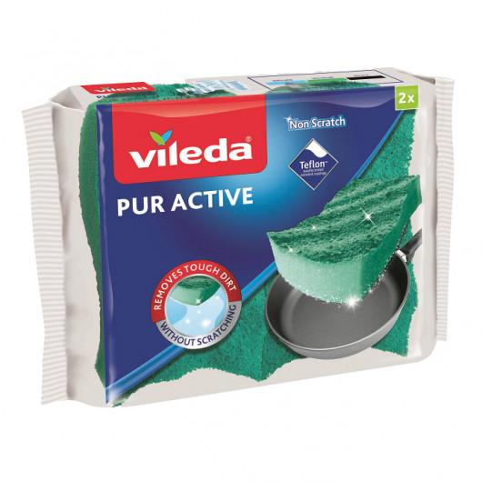 Губки кухонні Pur Active, 2шт. (зелений)